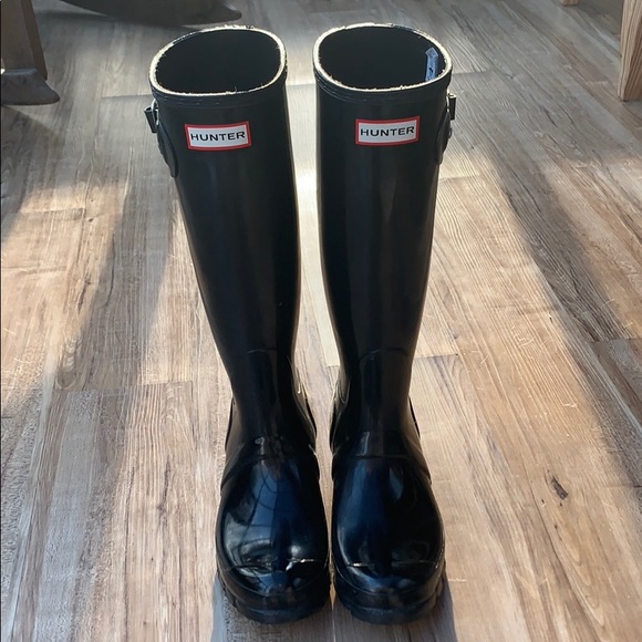 Hunter Shoes - Hunter Women’s Original Tall Gloss Rain Boots